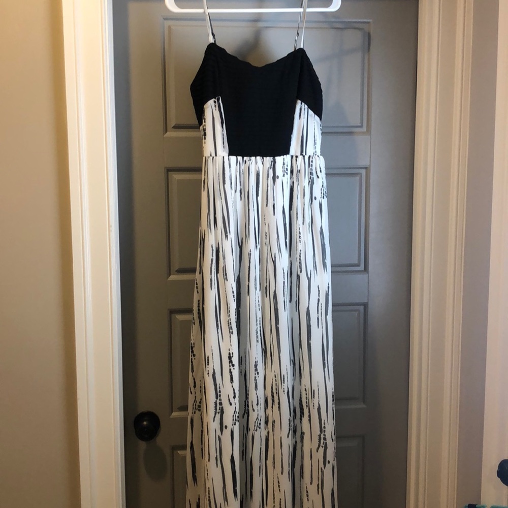 Maxi white and black dress